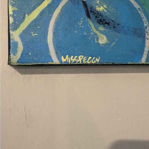 Colorful Bicycle Art Canvas 24x12in Art by Peggy Kerwan Abstract - Picture 2 of 6